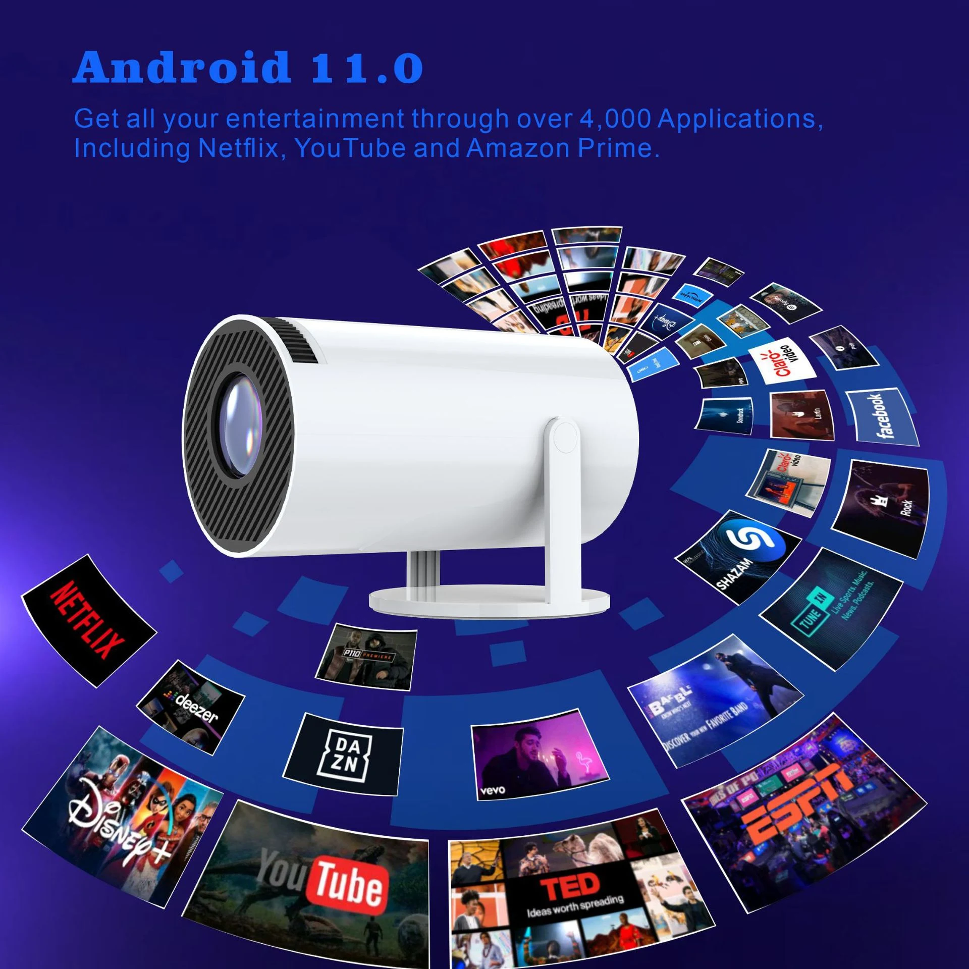Title 1, Projetor H713 Ultra HD 4K para casa, escritório...