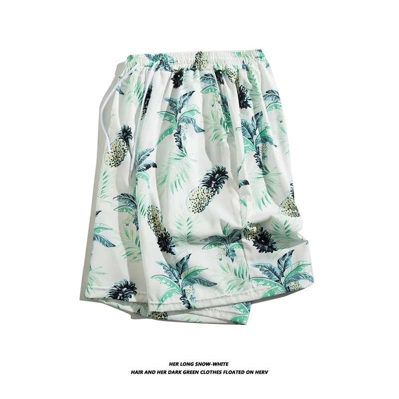 Title 19, Summer Ice Silk Thin Floral Loose Straight Fash...
