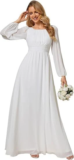 Title 19, Lange chiffon avondjurk voor dames