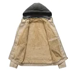 Moletom com capuz de pelúcia para motociclista jovem. Conforto e estilo para jovens motociclistas. Ideal para usar na moto ou no dia a dia. — foto 3