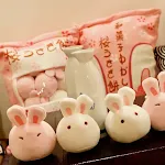 Grande saco de snacks e brinquedos de pelúcia travesseiro para relaxar e se divertir. Presente perfeito para todos. — foto 7