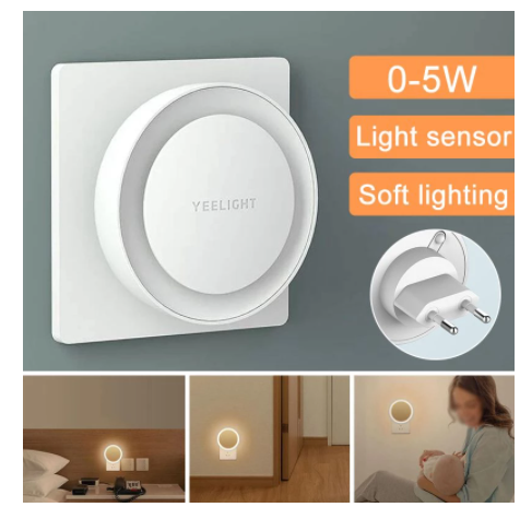 Light sensor plug-in LED night light for automatic on/off, perfect for hallways, bedrooms, and more. Energy-efficient an — photo 4