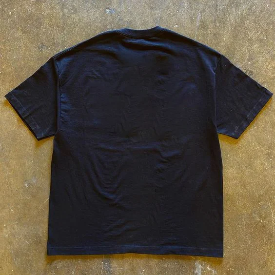Title 3, Classic Minimalist Letter Printed Short Sleeved...
