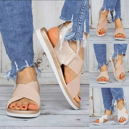 Title 3, British wind flat sandals for women, perfect fo...