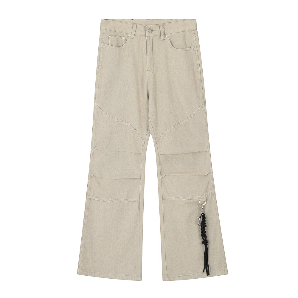Men's Patchwork Casual Loose Wide-leg Pants. Experience ultimate comfort and relaxed style with these wide-leg pants, pe — photo 15