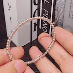 Single Beaded Bracelet White
