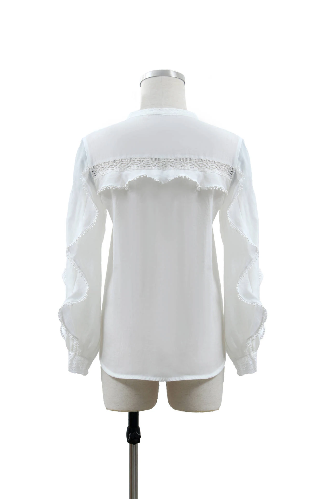 Title 11, Camicia in pizzo allentato dimagrante stile fra...