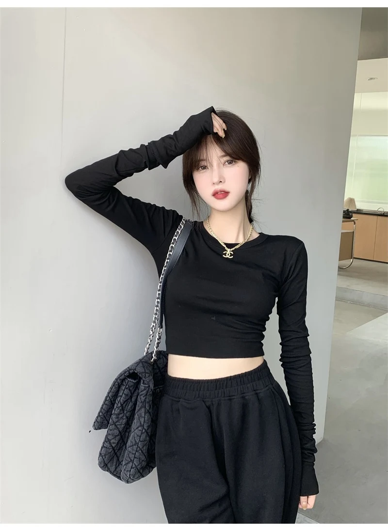 Title 24, Skinny Slimming Inner Bottoming Shirt All-match...