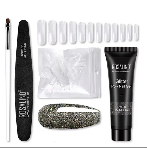 Title 12, Extension Gel Polish Kit For Manicure Poly Nail...