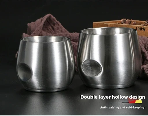 Title 8, Double Layer 304 Anti-Fall Cup Creative Coffee ...