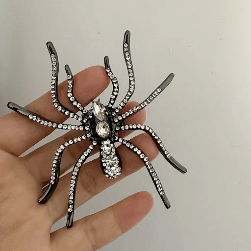 Title 2, Brincos de Aranha Grandes Exagerados de Liga De...