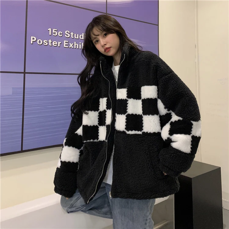 Title 3, Cappotto donna in lana dagnello e cotone con c...