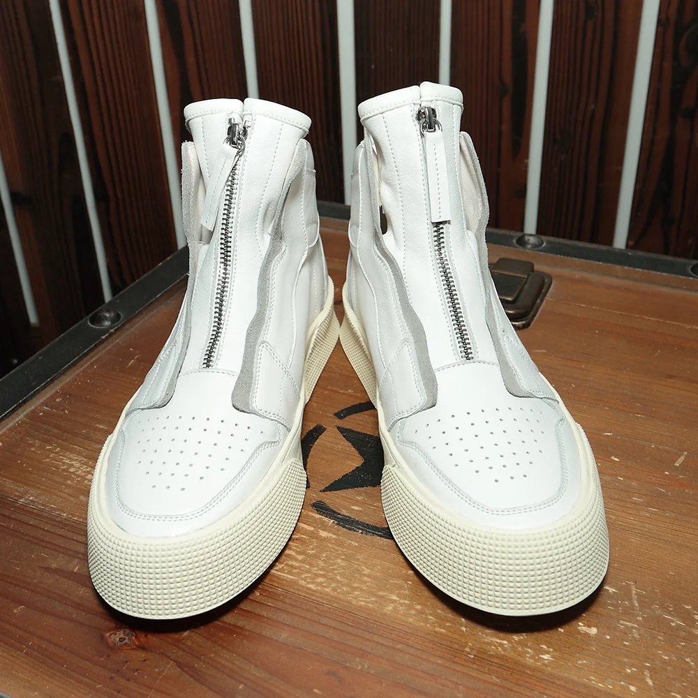 Title 11, Zapatos casuales de hombre de cuero con cremall...