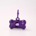 Bone-shaped pet waste bag dispenser, convenient, portable and designed to make picking up after your dog easy on daily w — photo 6