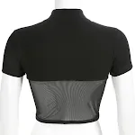 Top de malha com costura para mulheres, respirável e elegante. Perfeito para treinos, yoga e uso diário. Conforto e estilo combinados. — foto 7