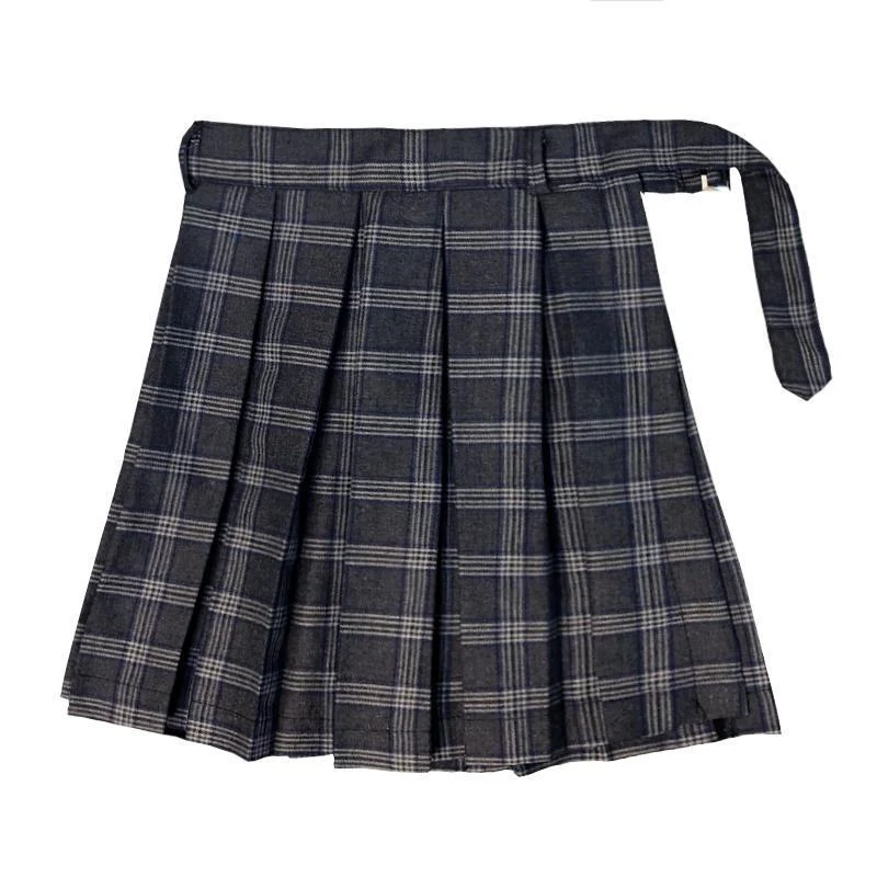 Gothic Plaid Skirt Shorts with Belt Chain. Irregular Hollow design for a bold, unique look. Perfect for making a stateme — photo 1