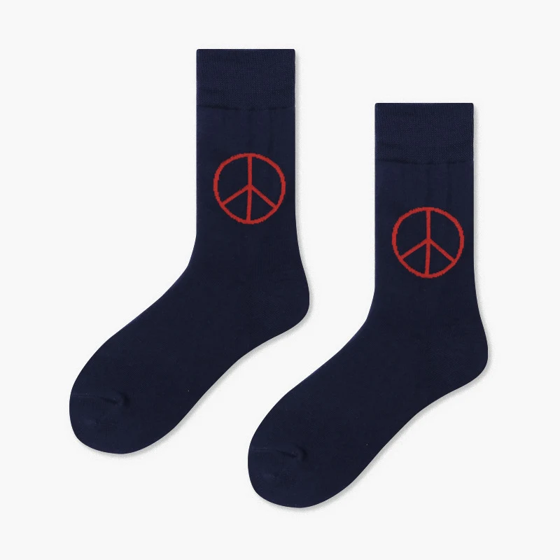 Creative and Minimalist Printed Casual Breathable Mid Length Socks, designed for everyday comfort, style, and breathable — photo 6