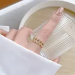 Double Wave Open Ring