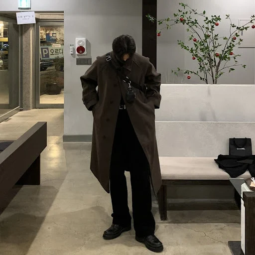 Title 7, Mens Double-sided Cashmere Coat Luxurious warm...