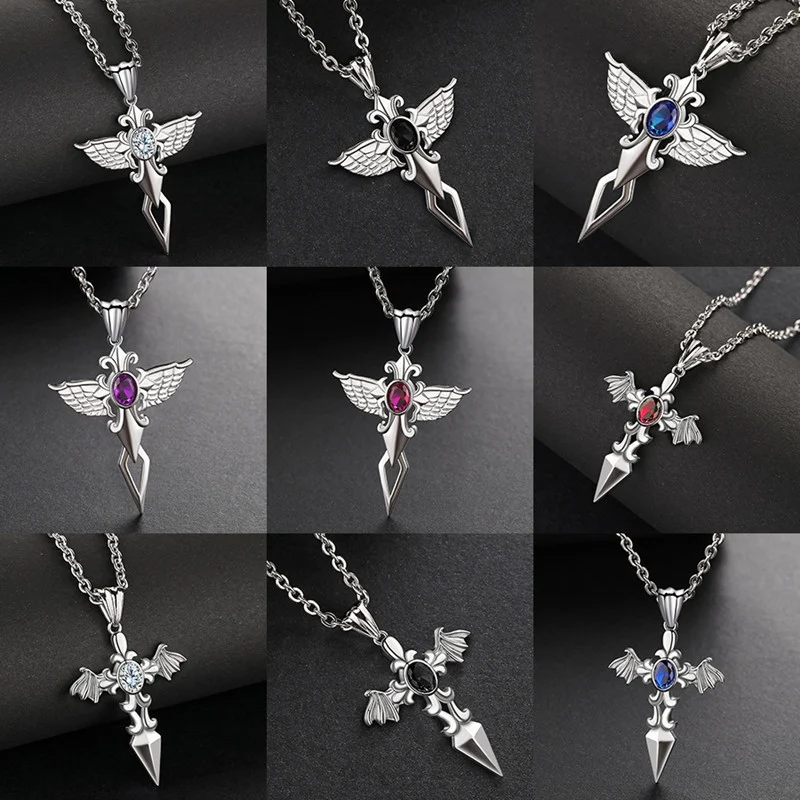 Colar Pingente de Aço Inoxidável com Ornamentos Hip Hop. Um acessório de moda, elegante e durável, perfeito para homens e mulheres. — foto 15