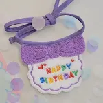 purple bib