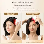 Electric Moon Comb Jade Scalp Massage Hair Comb for Healthy Hair Growth. Soothes Stress with Vibrating Massage and Natur — photo 5