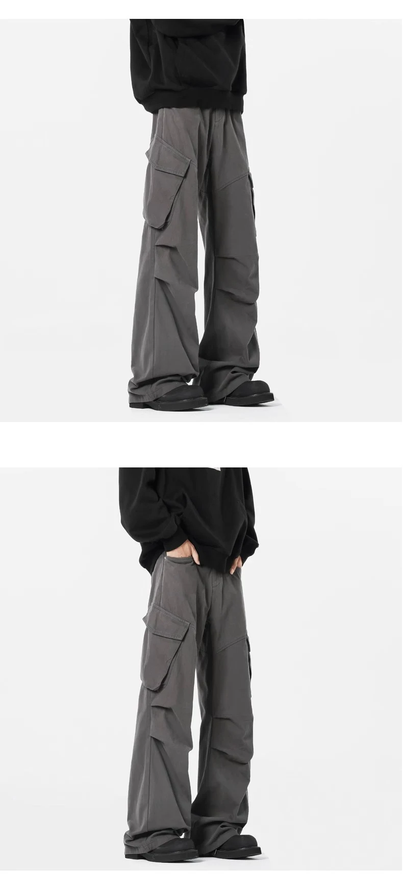 Title 6, Pantalon Casual Droit Homme Tendance Retro High...