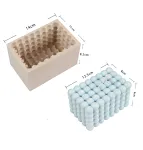 Molde DIY retangular para 15 bolas, cubo Rubik ampliado, gesso aromático europeu, velas, fondant — foto 3