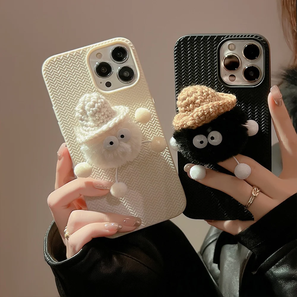 Title 10, Autumn and Winter Plush Couple Coal Ball Mobile...