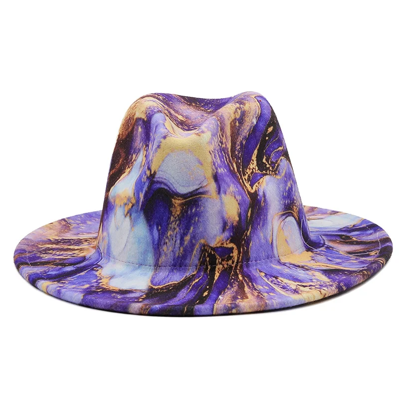 Women's Digital Printing Woolen Hat Top Hat, a stylish and warm winter hat. Perfect for adding a touch of elegance and s — photo 10