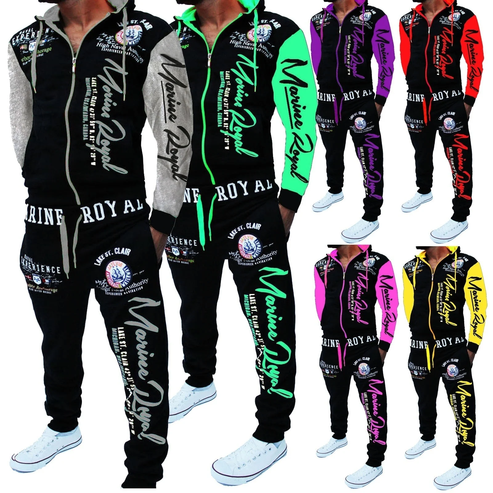 Title 2, Men Tracksuit 2 Piece Tops and Pants Mens Sweat...