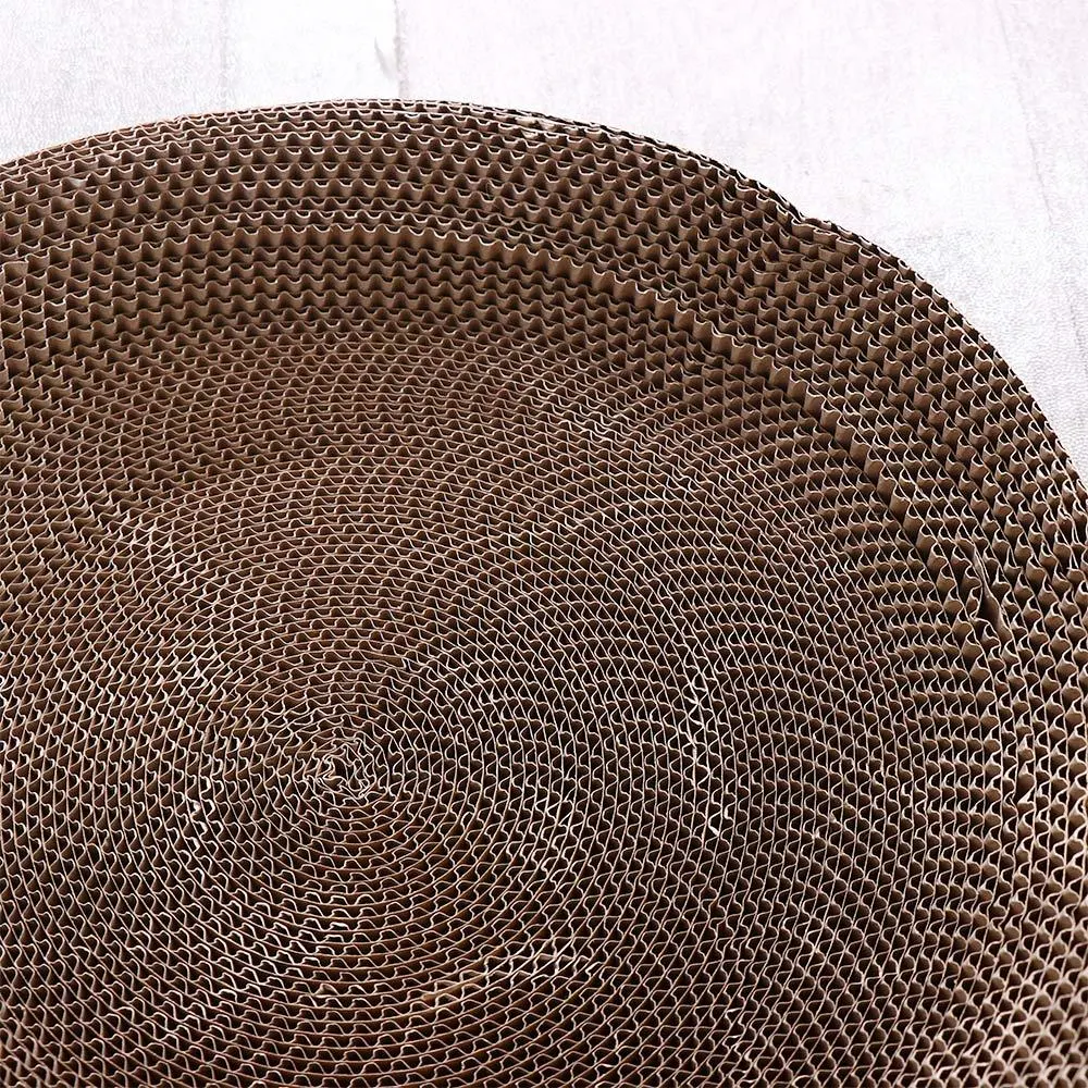 Title 3, Round Cat Scratch Board Corrugated Paper Replac...