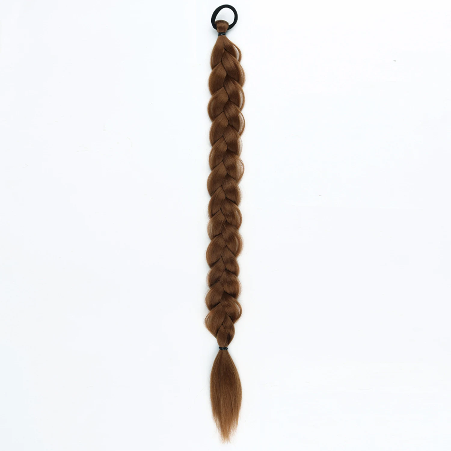 Anel de cabelo trançado feminino de 24 polegadas, faixa de rabo de cavalo, elástico de borracha para penteados equestres e esportes. — foto 11