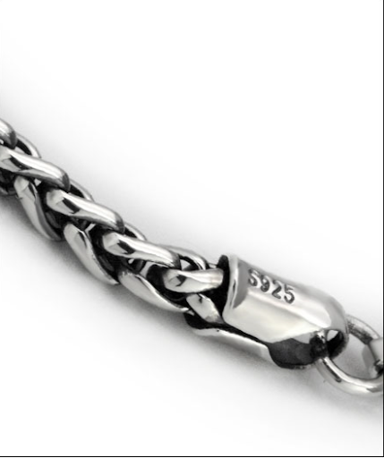 Title 10, Bracciale in argento sterling dallaspetto inve...