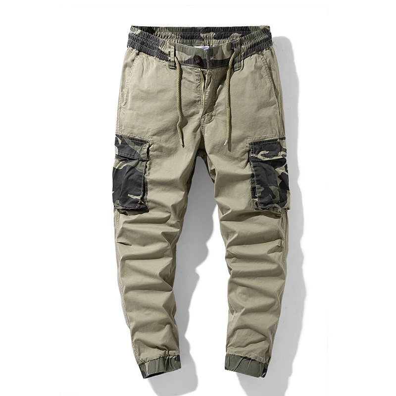 Summer New Khaki Camouflage Print Men Cargo Pants Casual Loose, designed for comfort and style, perfect for everyday wea — photo 1