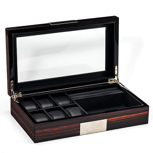 Title 2, Ebony exquisite classical watch storage box. Pr...