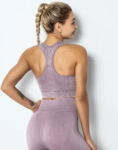 New Thread Outer Wear Yoga Bra Provides Support and Comfort for Your Yoga Practice. Breathable fabric for high-performan