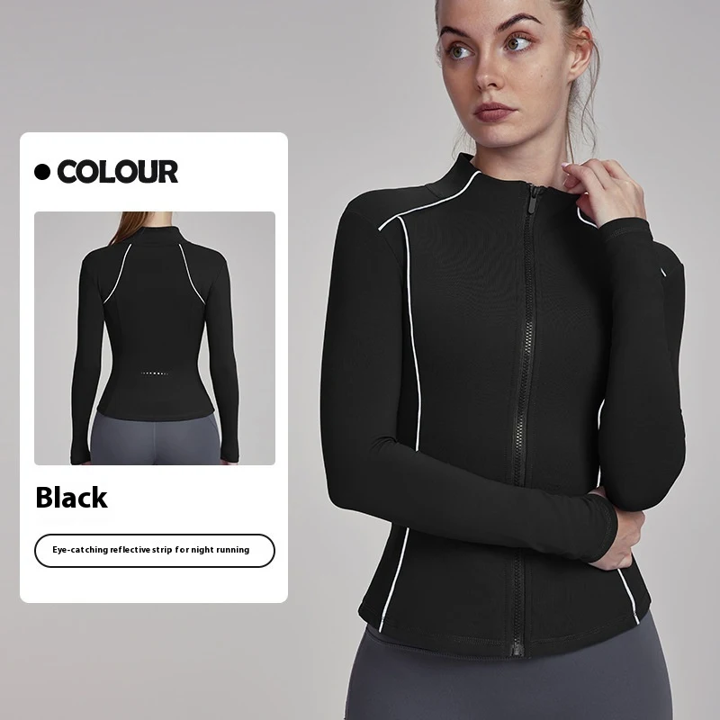 Title 2, Fleece gevoerde yoga jas dames, herfst en winte...