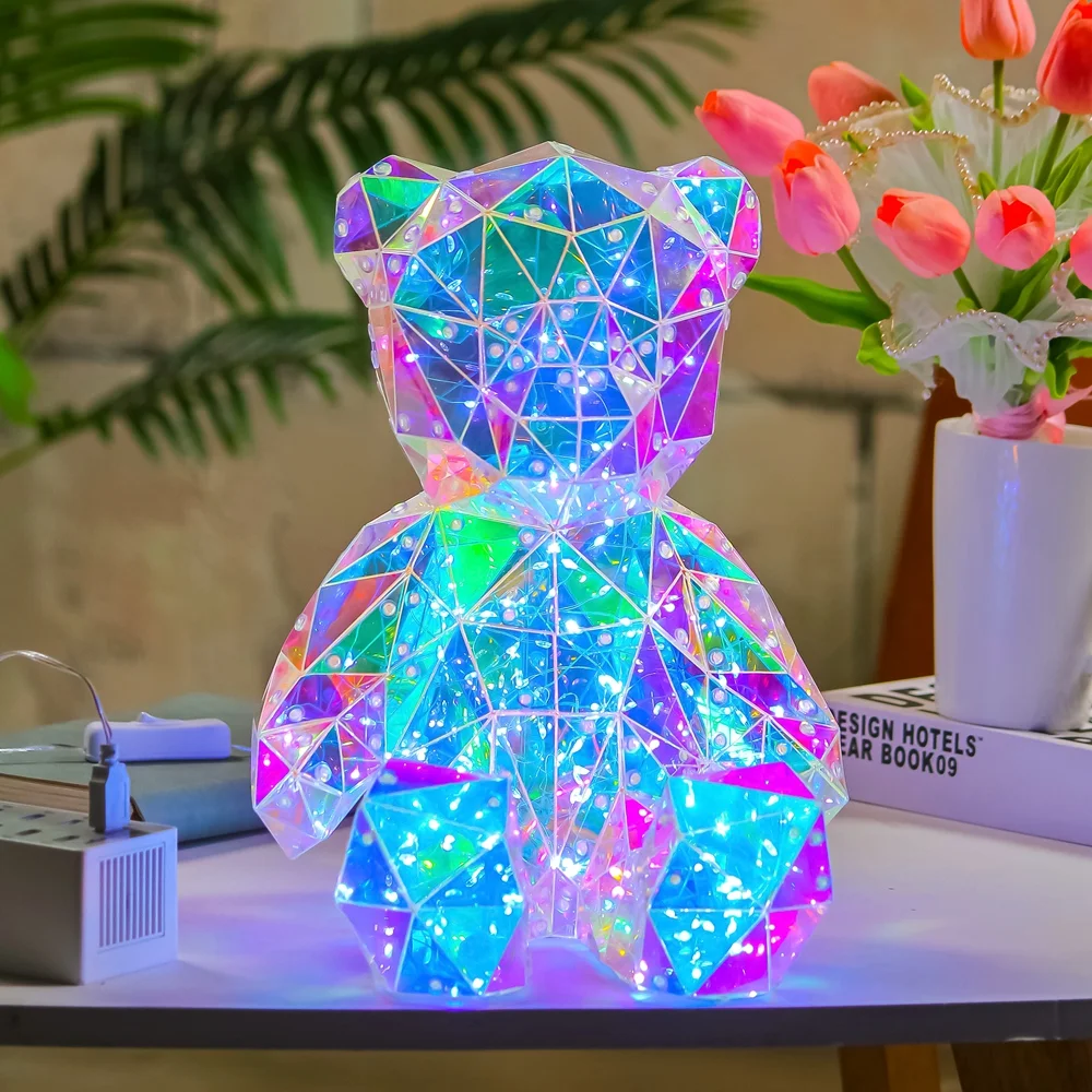 Presente Luminoso de Aniversário para Ursinho Boudoir Honey Um presente brilhante e carinhoso que ilumina momentos especiais e celebra o amor com ternura — foto 2