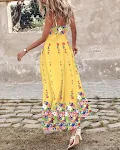 Lace-up Floral Sling Dress — photo 2