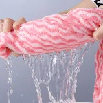Water Ripple Coral Fleece Towels Child and Mother Suit Two piece set Soft and absorbent Great for family bath time after — photo 9