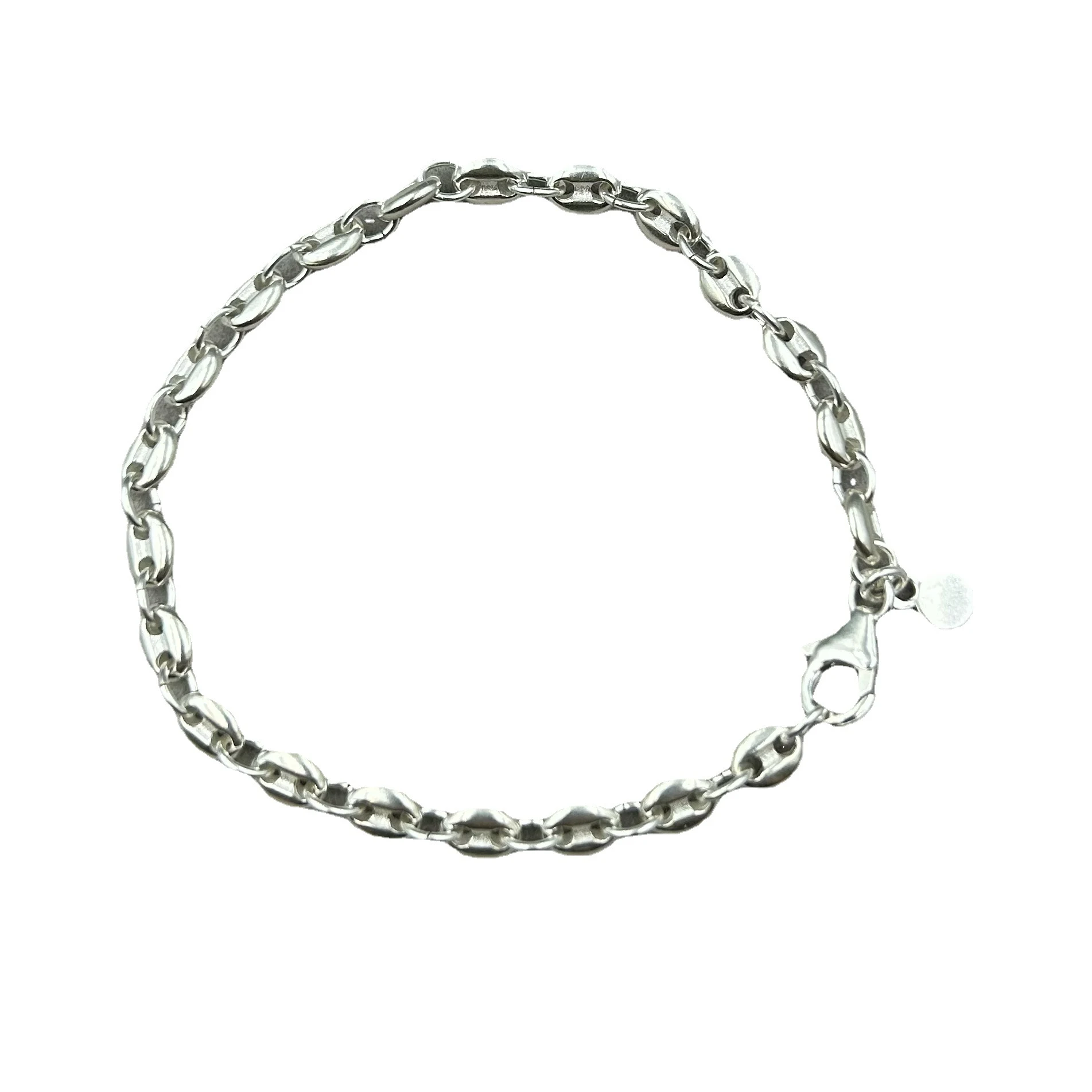 Title 4, Pulseira de nariz de porco com contas de prata ...
