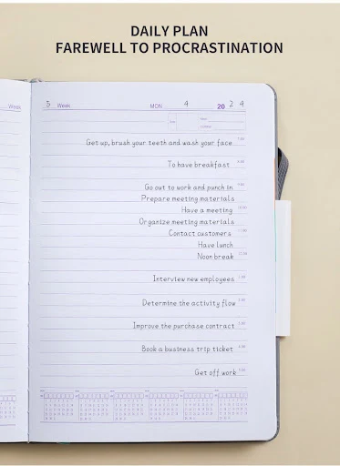 Title 1, Caderno sem datas para preencher, com cinta, id...