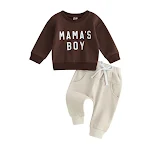Conjunto infantil casual para bebês, moda confortável e moderna. Perfeito para o dia a dia, macio, respirável e fácil de lavar. Ideal para brincar e explorar. — foto 2