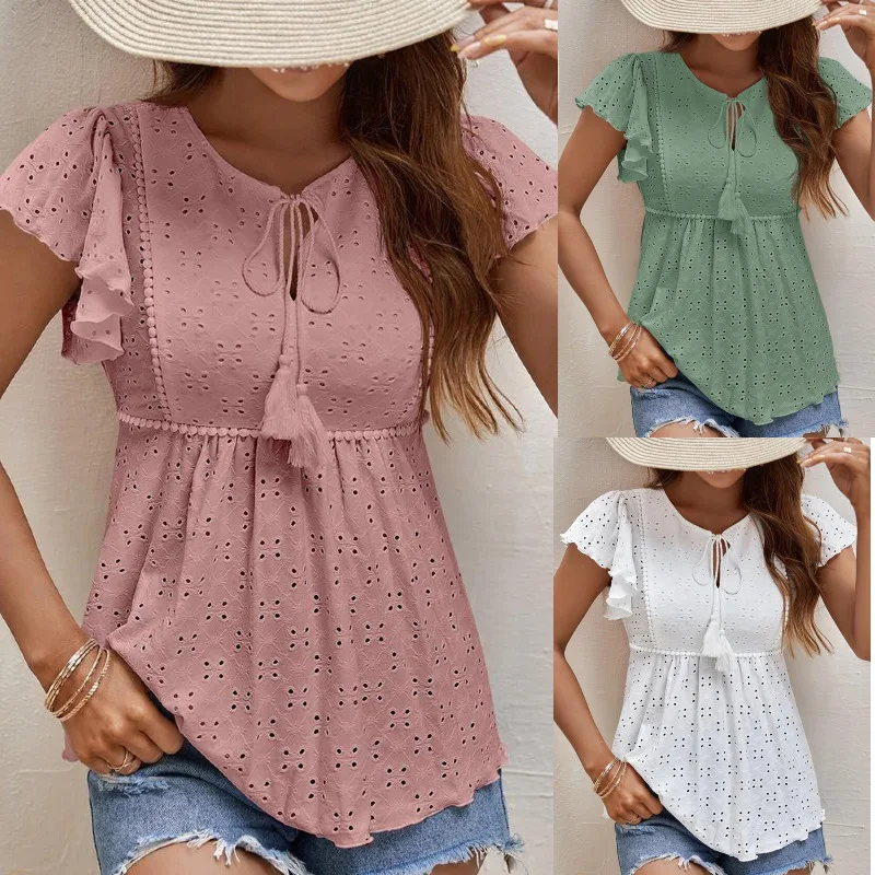 Title 9, Elegant Temperament V-neck Womens T-shirt
