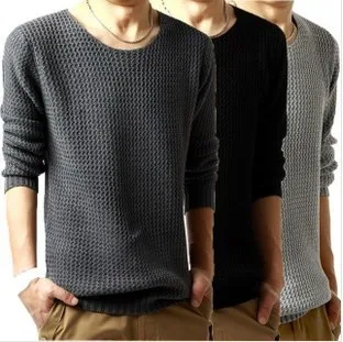 Title 2, Autumn mens sweater coat round neck sweater