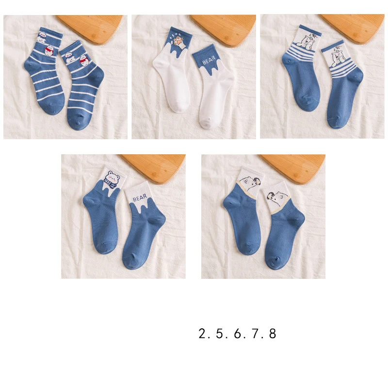 Title 6, Womens Tall Polar Bear Cartoon Cotton Stockings