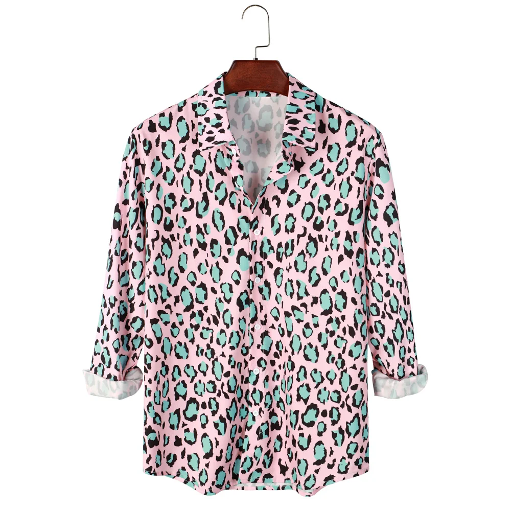 Camisas casuais outono inverno estilo Hong Kong estampadas manga longa para homens e mulheres. Conforto e estilo em uma só peça de roupa. — foto 3