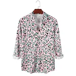 Camisas casuais outono inverno estilo Hong Kong estampadas manga longa para homens e mulheres. Conforto e estilo em uma só peça de roupa. — foto 3
