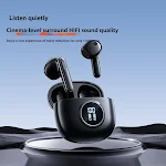 Fone de ouvido Bluetooth sem fio intra-auricular E40 com display digital TWS e redução de ruído em chamadas. Som imersivo e comunicação clara. — foto 17